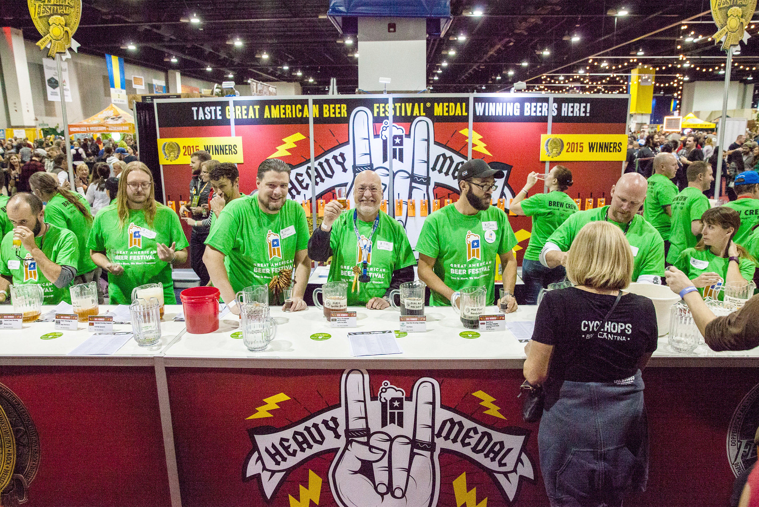 Heavy Medal booth at GABF - Photo © Brewers Association